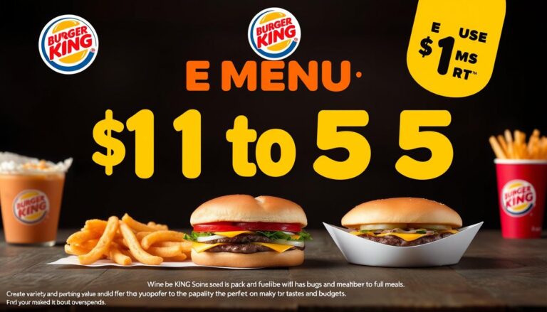 Burger King Value Menu