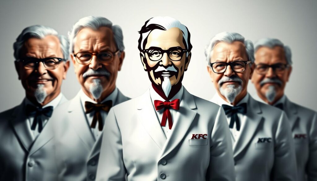 KFC Colonel Sanders Brand Evolution