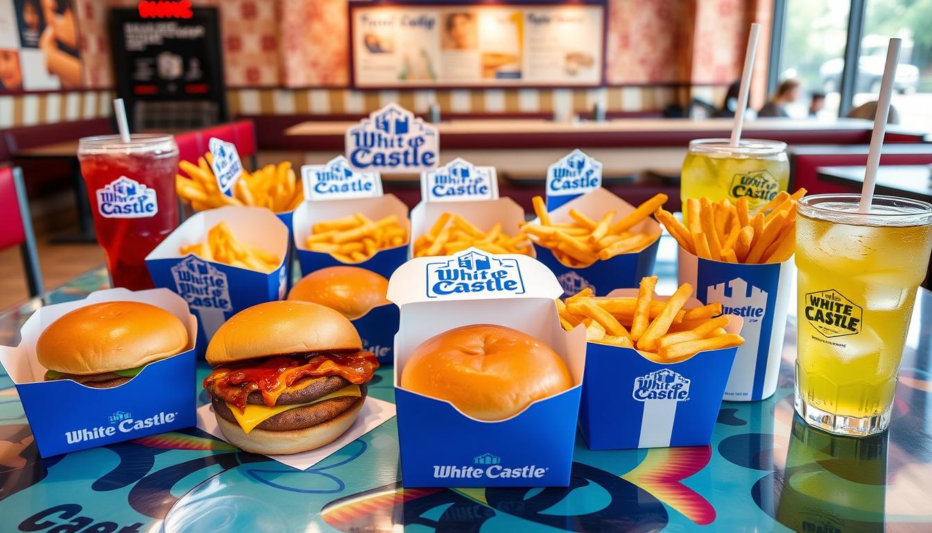 white castle hamburger menu