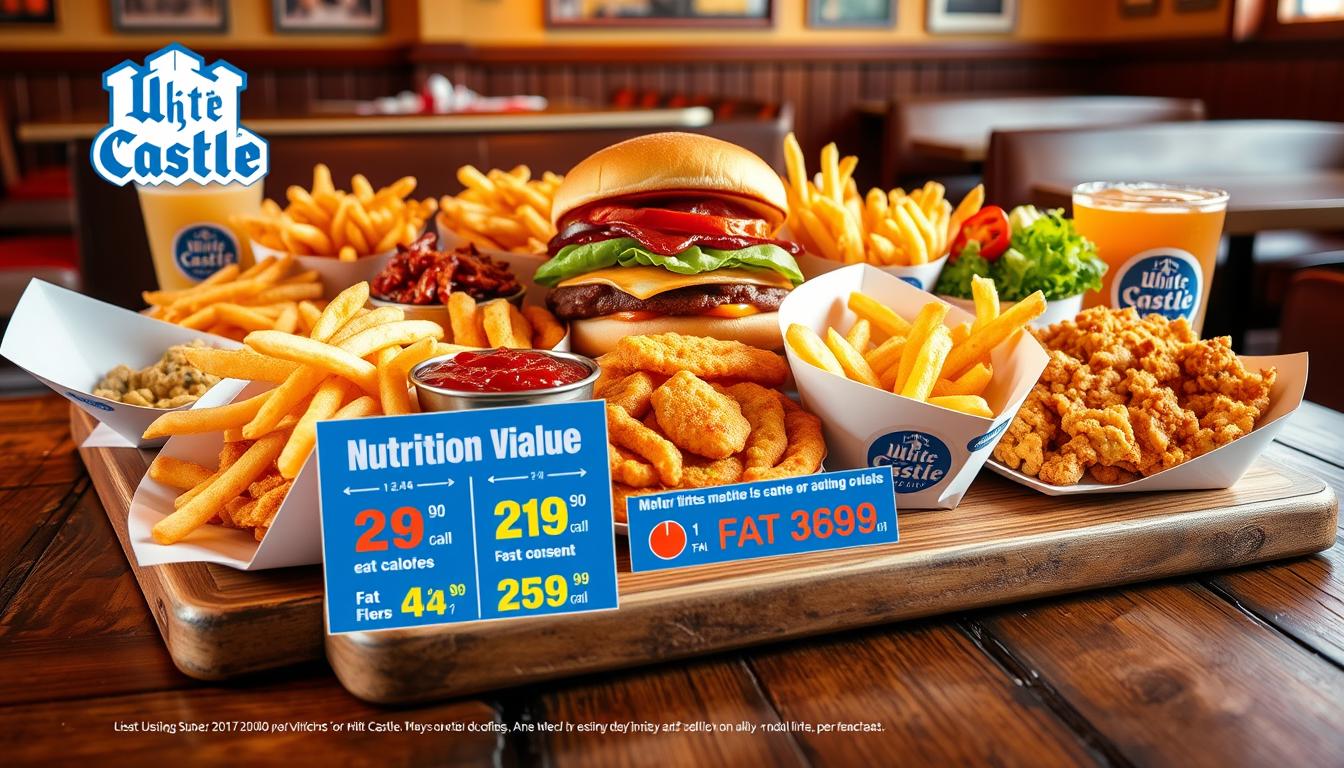 white castle menu nutrition
